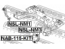 FEBEST NSL-NM3 šarnyro stabilizatorius 
 Ašies montavimas/vairavimo mechanizmas/ratai -> Stabilizatorius/fiksatoriai -> Savaime išsilyginanti atrama
54525-AX002