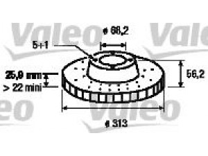 VALEO 186800 stabdžių diskas 
 Dviratė transporto priemonės -> Stabdžių sistema -> Stabdžių diskai / priedai
1108038, 7M3615301, 7M3615301
