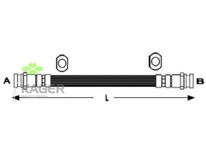 KAGER 38-0400 stabdžių žarnelė 
 Stabdžių sistema -> Stabdžių žarnelės
MB 058509, MB 058593, MB 238161