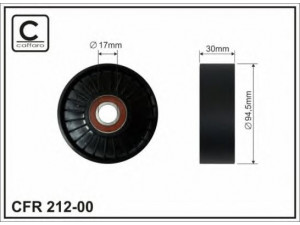 CAFFARO 212-00 kreipiantysis skriemulys, V formos rumbuotas diržas 
 Diržinė pavara -> V formos rumbuotas diržas/komplektas -> Laisvasis/kreipiamasis skriemulys
25286-2B000, 25286-2B010, 25286-2B000