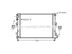 AVA QUALITY COOLING CNA2089 radiatorius, variklio aušinimas 
 Aušinimo sistema -> Radiatorius/alyvos aušintuvas -> Radiatorius/dalys
1301Y4, 1301Y5, 1301Y6, 1301Y8