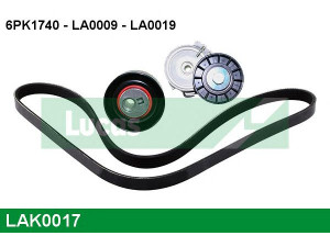 LUCAS ENGINE DRIVE LAK0017 V formos rumbuotas diržas, komplektas 
 Techninės priežiūros dalys -> Techninės priežiūros intervalai
VKMA33094