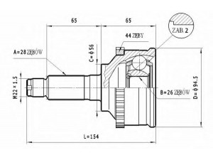 STATIM C.477 jungčių komplektas, kardaninis velenas 
 Ratų pavara -> Sujungimai/komplektas
G054-25-500A, G054-25-600C, G064-25-500