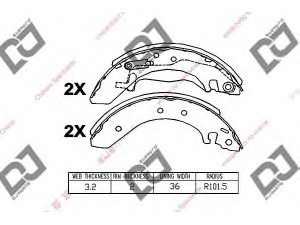 DJ PARTS BS1361 stabdžių trinkelių komplektas 
 Techninės priežiūros dalys -> Papildomas remontas
04431JT3E00, 04431S74E50, 04431ST3E00