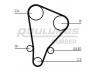 ROULUNDS RUBBER RR1438 paskirstymo diržas 
 Techninės priežiūros dalys -> Papildomas remontas
1356854050, 1356854051, 1356854060