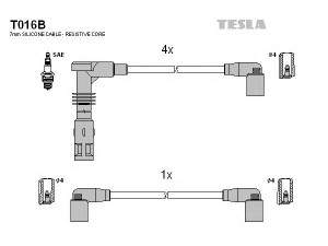 TESLA T016B uždegimo laido komplektas 
 Kibirkšties / kaitinamasis uždegimas -> Uždegimo laidai/jungtys