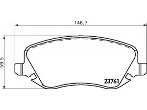 HELLA 8DB 355 018-761 stabdžių trinkelių rinkinys, diskinis stabdys 
 Techninės priežiūros dalys -> Papildomas remontas
71770979, 77362141, 9949293