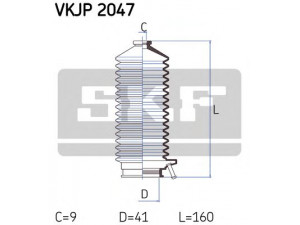 SKF VKJP 2047 gofruotoji membrana, vairavimas 
 Vairavimas -> Gofruotoji membrana/sandarinimai