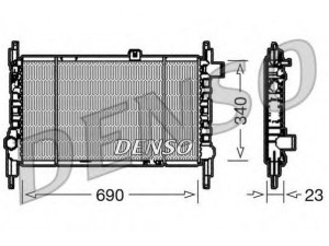DENSO DRM44003 radiatorius, variklio aušinimas 
 Aušinimo sistema -> Radiatorius/alyvos aušintuvas -> Radiatorius/dalys
FS1915200E