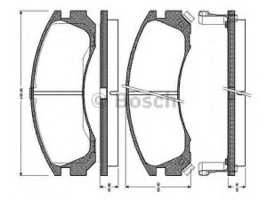 BOSCH 0 986 TB2 194 stabdžių trinkelių rinkinys, diskinis stabdys 
 Techninės priežiūros dalys -> Papildomas remontas
4253 88, 4254 30, MB857837, MB857987