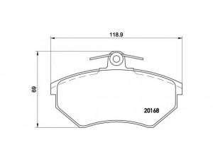 BREMBO P 85 015 stabdžių trinkelių rinkinys, diskinis stabdys 
 Techninės priežiūros dalys -> Papildomas remontas
357698151A, 357698151D, 357698151H