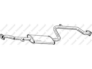 BOSAL 285-065 vidurinis duslintuvas 
 Išmetimo sistema -> Duslintuvas
MR 481209, MR 517055