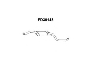 VENEPORTE FD30148 vidurinis duslintuvas 
 Išmetimo sistema -> Duslintuvas
6638225