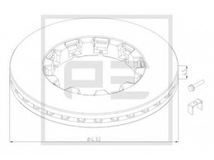PE Automotive 106.203-80A stabdžių diskas 
 Stabdžių sistema -> Diskinis stabdys -> Stabdžių diskas
1 387 439, 1 640 561, 1 726 138