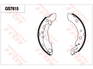 TRW GS7815 stabdžių trinkelių komplektas