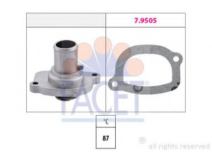 FACET 7.8187 termostatas, aušinimo skystis 
 Aušinimo sistema -> Termostatas/tarpiklis -> Thermostat
46523118
