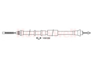 BENDIX 432645B trosas, stovėjimo stabdys 
 Stabdžių sistema -> Valdymo svirtys/trosai
7747332