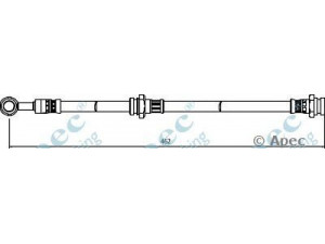 APEC braking HOS4070 stabdžių žarnelė 
 Stabdžių sistema -> Stabdžių žarnelės
51550M76G00, 51550M76G20