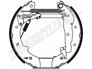 TRUSTING 6097 stabdžių trinkelių komplektas 
 Techninės priežiūros dalys -> Papildomas remontas