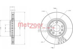 METZGER 6110002 stabdžių diskas 
 Stabdžių sistema -> Diskinis stabdys -> Stabdžių diskas
4020 600 03R, 4020 641 55R