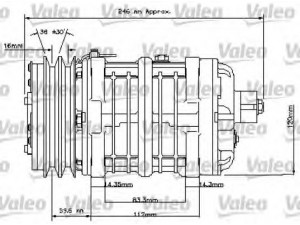 VALEO 815847 kompresorius, oro kondicionierius