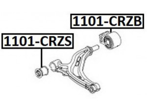 ASVA 1101-CRZB valdymo svirties/išilginių svirčių įvorė 
 Ašies montavimas/vairavimo mechanizmas/ratai -> Valdymo svirtis/pasukamosios svirties sujungimas -> Montavimas/sutvirtinimas
352108, 13230774, 13334021