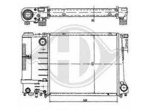 DIEDERICHS 8502786 radiatorius, variklio aušinimas 
 Aušinimo sistema -> Radiatorius/alyvos aušintuvas -> Radiatorius/dalys