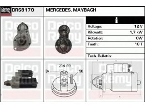 DELCO REMY DRS8170 starteris 
 Elektros įranga -> Starterio sistema -> Starteris