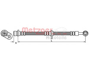 METZGER 4115190 stabdžių žarnelė 
 Stabdžių sistema -> Stabdžių žarnelės
46410S1AE01