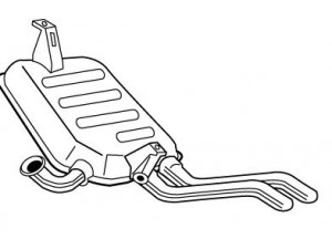 WALKER 22506 galinis duslintuvas 
 Išmetimo sistema -> Duslintuvas
8200017583, 8200118533, 8200414648