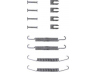 priedų komplektas, stabdžių trinkelės