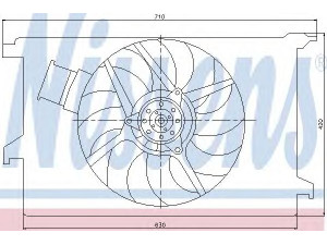NISSENS 85243 ventiliatorius, radiatoriaus 
 Aušinimo sistema -> Oro aušinimas
1341362, 24410988, 24410992, 51773279