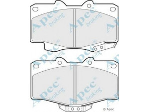 APEC braking PAD703 stabdžių trinkelių rinkinys, diskinis stabdys 
 Techninės priežiūros dalys -> Papildomas remontas
04465-35260, 04465-35280, 04465-YZZAF