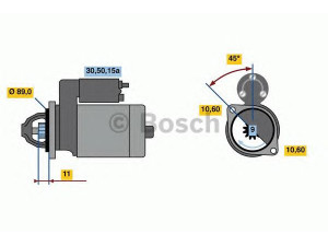 BOSCH 0 986 010 670 starteris 
 Elektros įranga -> Starterio sistema -> Starteris
M 003 T 24181, M 3 T 24181, 83 09 643