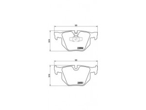 BREMBO P 06 039 stabdžių trinkelių rinkinys, diskinis stabdys 
 Techninės priežiūros dalys -> Papildomas remontas
34121288895, 34121288896, 34216769105