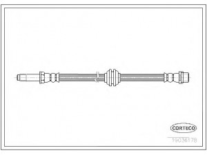 CORTECO 19036178 stabdžių žarnelė 
 Stabdžių sistema -> Stabdžių žarnelės
9064280835