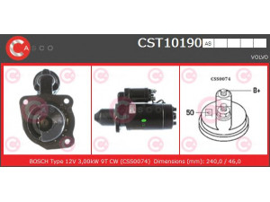 CASCO CST10190AS starteris 
 Elektros įranga -> Starterio sistema -> Starteris
420717, 465482, 465603, 5001836