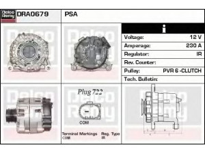 DELCO REMY DRA0679 kintamosios srovės generatorius 
 Elektros įranga -> Kint. sr. generatorius/dalys -> Kintamosios srovės generatorius
5702J8, 5705KS, 9664984080