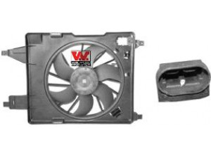 VAN WEZEL 4323747 ventiliatorius, radiatoriaus 
 Aušinimo sistema -> Oro aušinimas
7701054966, 7701054967, 7701070315