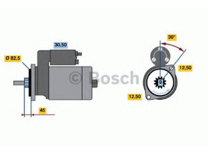 BOSCH 0 986 010 940 starteris 
 Elektros įranga -> Starterio sistema -> Starteris
068 911 023 D, 068 911 023 DX, 068 911 023 J