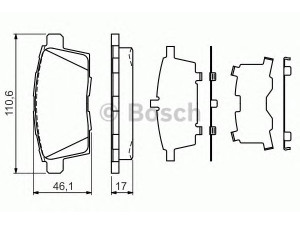 BOSCH 0 986 494 376 stabdžių trinkelių rinkinys, diskinis stabdys 
 Techninės priežiūros dalys -> Papildomas remontas
EHY42643Z, EHY52643ZA, L2Y7-26-43Z