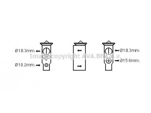 AVA QUALITY COOLING MT1247 išsiplėtimo vožtuvas, oro kondicionavimas 
 Oro kondicionavimas -> Vožtuvai
7801A030