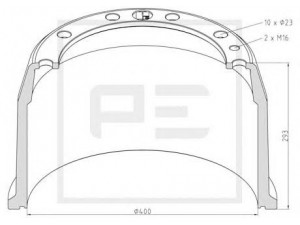 PE Automotive 056.603-00A stabdžių būgnas
015-26.21.112-34
