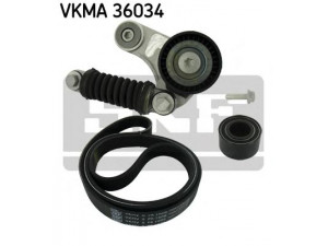 SKF VKMA 36034 V formos rumbuotas diržas, komplektas 
 Techninės priežiūros dalys -> Techninės priežiūros intervalai
M813134, M852898, MW30621270, 77 00 102 395