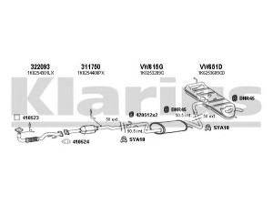 KLARIUS 931231U išmetimo sistema