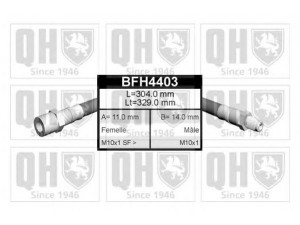 QUINTON HAZELL BFH4403 stabdžių žarnelė 
 Stabdžių sistema -> Stabdžių žarnelės
FBH 6051, 34 32 1 159 890