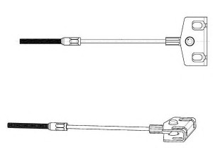 CEF NI02187 trosas, stovėjimo stabdys 
 Stabdžių sistema -> Valdymo svirtys/trosai
36402AX000, 36402CT40A