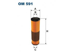 FILTRON OM591 alyvos filtras 
 Techninės priežiūros dalys -> Techninės priežiūros intervalai
1201800009, 1201840125, 1201840225