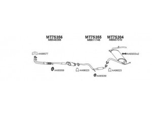 VENEPORTE 750046 išmetimo sistema 
 Išmetimo sistema -> Išmetimo sistema, visa