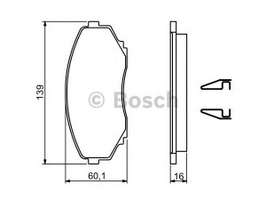 BOSCH 0 986 494 204 stabdžių trinkelių rinkinys, diskinis stabdys 
 Techninės priežiūros dalys -> Papildomas remontas
LBZ2-33-23Z, LCY2-33-28Z, LCY4-33-23Z